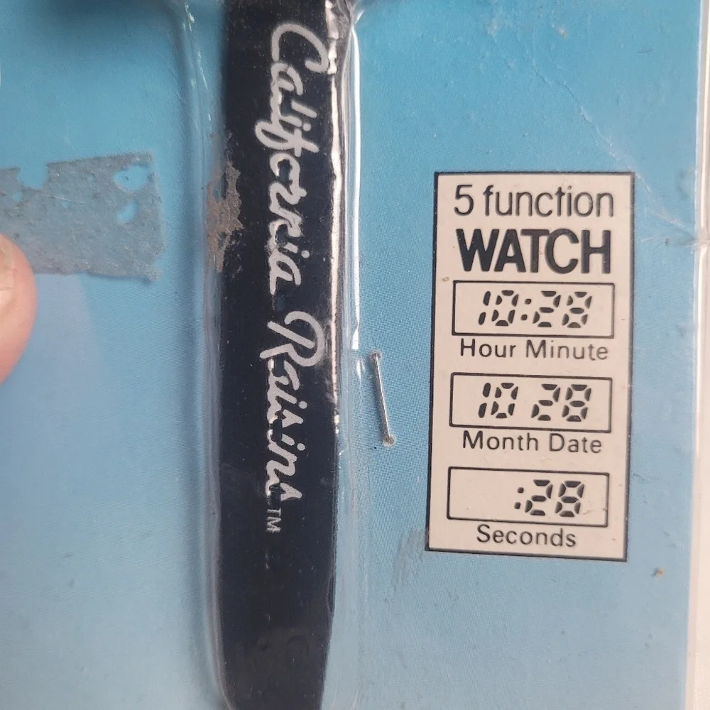 VTG The California Raisins Wrist Watch In Package 1988